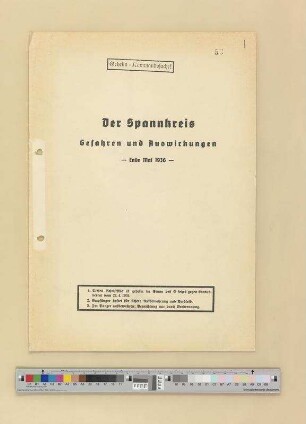 Der Spannkreis (Kreis um Othmar Spann) .- Gefahren und Auswirkungen, Ende Mai 1936