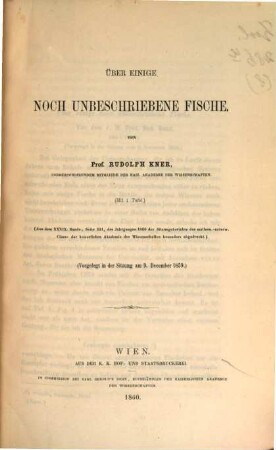 Separatabdrücke aus den Sitzungsberichten der kaiserl. Akademie der Wissenschaften in Wien-mathem.-naturw. Classe, 8
