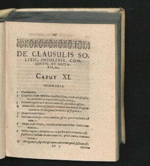 De Clausulis Solitis, Insolitis, Consuetis, et Usitatis, & c. Caput XI.