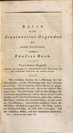Reise in die Aequinoctial-Gegenden des neuen Continents in den Jahren 1799, 1800, 1801, 1802, 1803 und 1804, 3