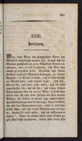 285-295, XXIII. Fortsetzung