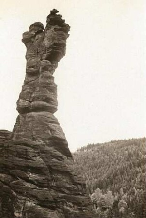Sächsische Schweiz, Bielatal. Kleine Herkulessäule