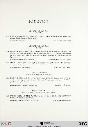 Miniaturen (Nr. 203-262)
