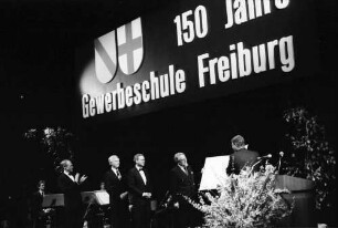 Freiburg: Stadttheater; 150 Jahre Gewerbeschule Freiburg; Festakt mit Namensgebung, Festrede Dr. Dr. Wolfram Fischer