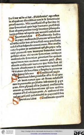Simoniaca labes in papa conferendo prelaturam vel beneficium non tollit necessario ius ad beneficium...