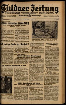 Ausgabe vom Donnerstag, den 05. Juni 1941.