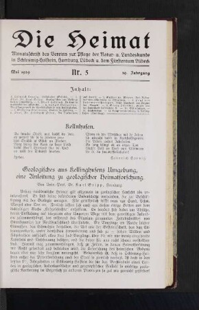 Geologisches aus Kellinghusens Umgebung, eine Anleitung zu geologischer Heimatforschung.