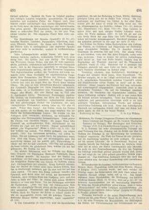 494-495 [Rezension] Robinson, George Livingstone, The Decalogue and Criticism