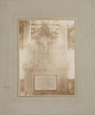 Rodemack/Lothringen, Grabmal Hermann Fortunat von Baden-Rodemachern und Marie Sidonie von Falkenstein.