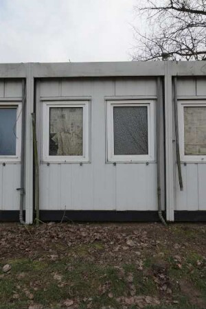 Außenansicht einer Flüchtlingsunterkunft
