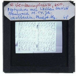unbekannt, Elfenbein, Passionsdiptychon (Berlin, Skulpturensammlung 634, 635)