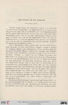 52: Mitteilungen aus dem Kerameikos, 3, Terra Sigillata aus dem Kerameikos