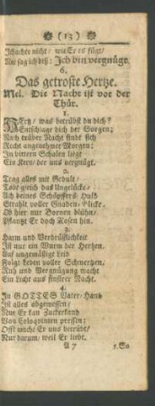 6. Das getroste Hertze