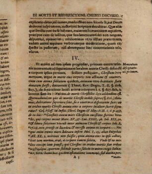 Difficilivm Qvorvndam De Morte Et Resvrrectione Christi Discvssio, Specimen Primum