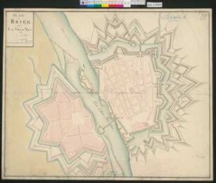 Plan de Brieg avec La Ville Neuve : [mit Entwurf für die Anlage einer befestigten Neustadt auf dem rechten Oderufer