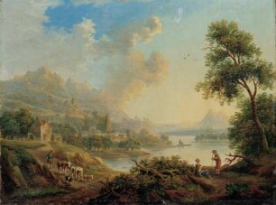 Ideale Flusslandschaft