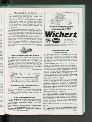 Sprechstunden des Aufsichtsrates