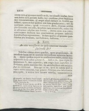 §. XIII. An eius necessario in ipsa cautione mentio facienda sit?