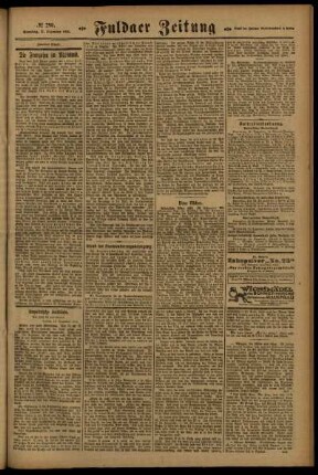Zweite Ausgabe vom Samstag, den 17. Dezember 1921.