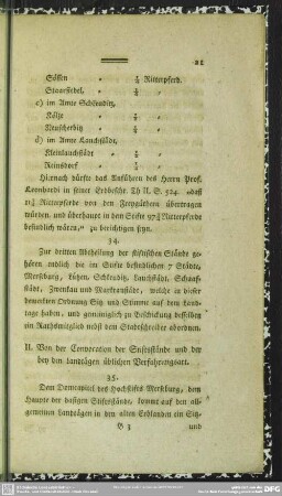 II. Von der Convocation der Stiftsstände und der bey den Landtägen üblichen Verfahrungsart
