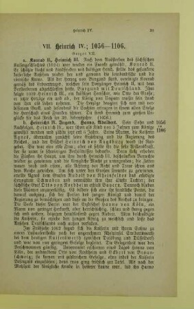 VII. Heinrich IV.; 1056 - 1106