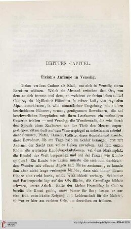 Drittes Capitel. Tizian’s Anfänge in Venedig