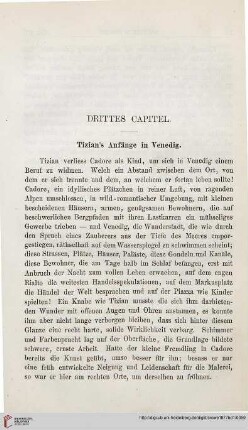 Drittes Capitel. Tizian’s Anfänge in Venedig