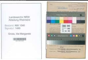 Entnazifizierung Ida Margarete Gross , geb. 16.02.1900 (Lehrerin)