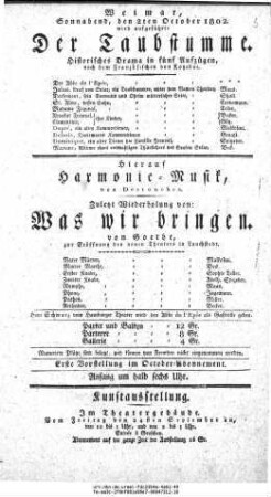 Was wir bringen