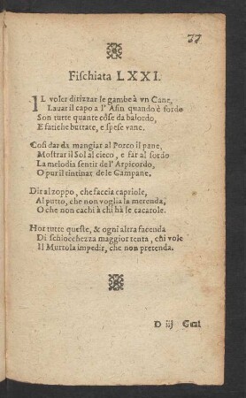 Fischiata [LXXI.-LXXXI.]