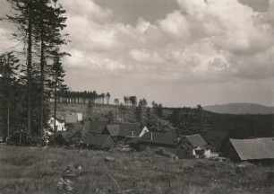 Thüringer Wald. Berggasthof "Die Schmücke" am Rennsteig. Nähe Oberhof