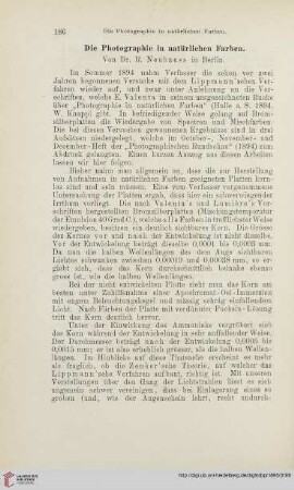 Die Photographie in natürlichen Farben