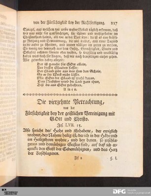 Die vierzehnte Betrachtung [...]