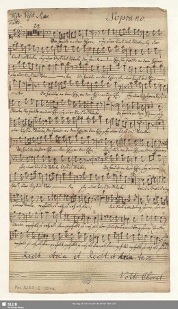 Stimmensatz [Schreiber: Reichard, H. G.]