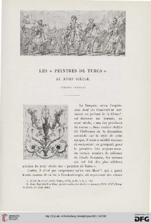 3. Pér. 34.1905: Les "peintres de turcs" au XVIIIe siècle, 1