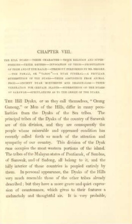 Chapter VIII. The Hill Dyaks ...