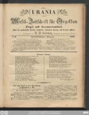 No. 6. Zweiundfünfzigster Jahrgang. 1895.
