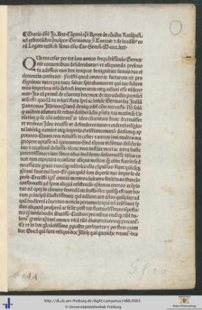 Oratio in conventu Ratisponensi anno 1471 habita
