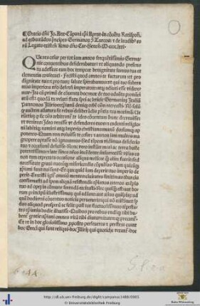 Oratio in conventu Ratisponensi anno 1471 habita