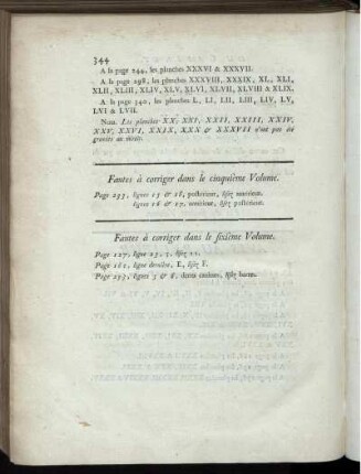 Fautes à corriger dans le Volume.