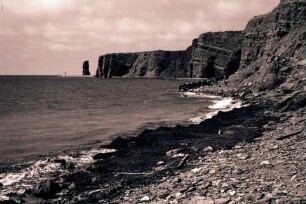 Helgoland: Steilküste, von unten