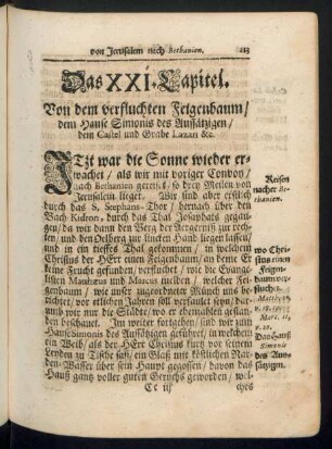 Das XXI. Capitel.