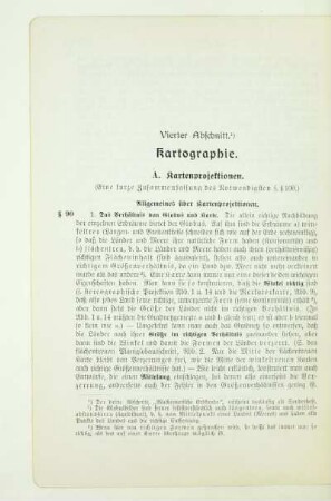 Dritter Abschnitt. Kartographie