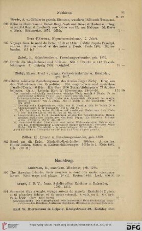Nachtrag (Nr. 890-940)