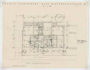 Wohnhaus Neue Winterfeldt Straße 30, Berlin-Schöneberg: Grundriss Erdgeschoss 1:100