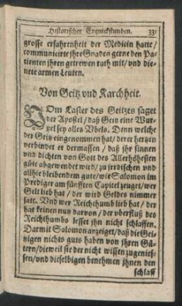 Von Geitz und Karchheit.