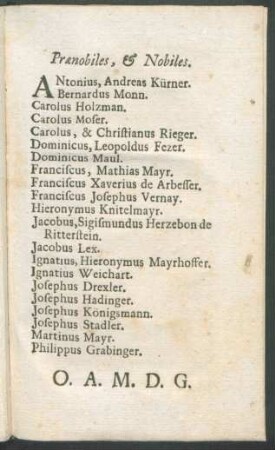 Praenobiles, [et] Nobiles.