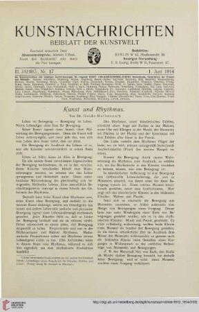 Nr. 17 (1. Juni 1914)