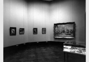 Blick in die Kabinettausstellung "Symbolismus in Kroatien - Zwei Theatervorhänge" vom 24. Okt. 2002 - 01. Dez. 2002 in der Alten Nationalgalerie
