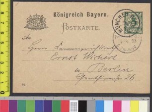 Briefe und Karten von Paul Heyse an Ernst Wichert - BSB Cgm 6900